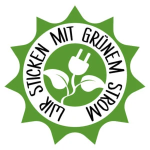 Wir sticken mit grünem Strom